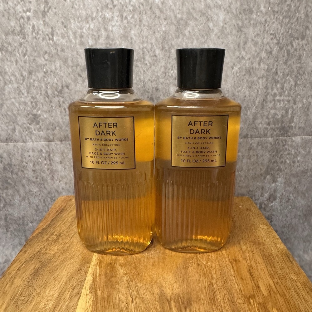 2 Bath & Body Works Men's Collection 3-in-1 Hair, Face & Body Wash After Dark